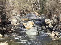 Rocky rapids on the Escondido River in Elfin Forest