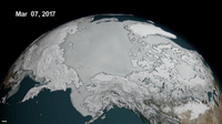 Sea Ice in the Arctic region on March 7, 2017