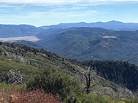 Palomar Mountain view of Elsinore Fault Zone canyon with and Warner Basin (left)mMesa Grande and 
Cuyamaca Mountains (right and distant right).