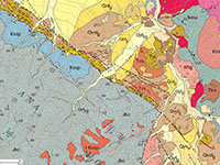 Geologic map of the study area