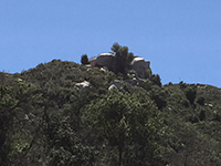 Granite peaks on the south shore of Lake Hodges.