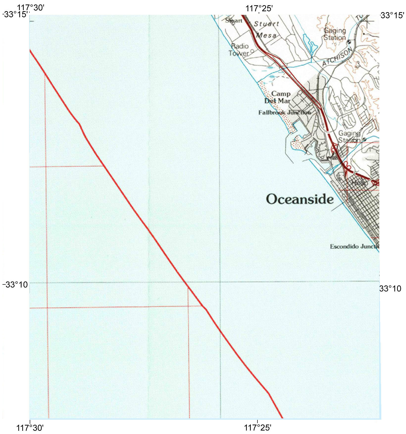Oceanside 7.5 minute quadrangle