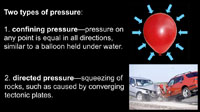 Confining versus directed pressure