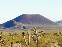 Cinder Cone National Geologic Landmark, a young volcano in the Mojave National Preserve, California