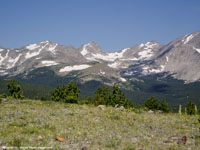 Indian Peaks Wilderness, the continental divide in the Colorado Rocky Mountains, Colorado. 