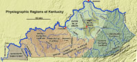 Physiographic regions of Kentucky