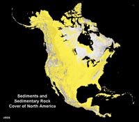 Sediments and Sedimentary Rocks cover of North America