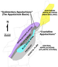 Appalachian Mountain Provinces