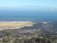 Haleakala volcano on Maui across Alenuhaha Channel.  