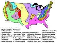 Physiographic provinces