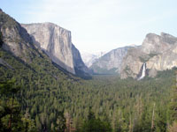 Yosemite valley, a glacially carved valley in the heart of the Sierra Nevada Range, California. 