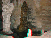 Column and stalagmites