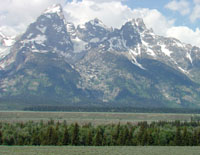 Grand Tetons and stream terraces