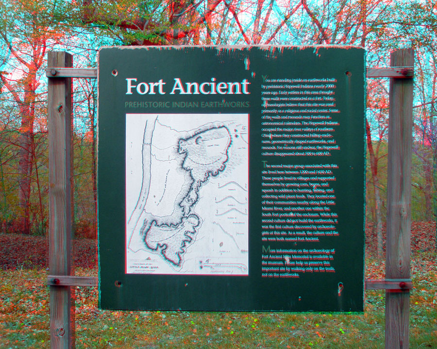 Map display of Fort Ancient