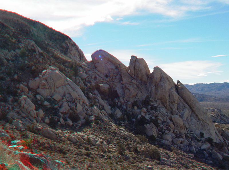 Exfoliation shapes domes of granitic plutons on Ryan Mountain