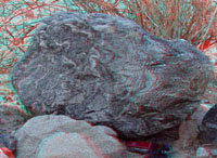 Gneiss boulder