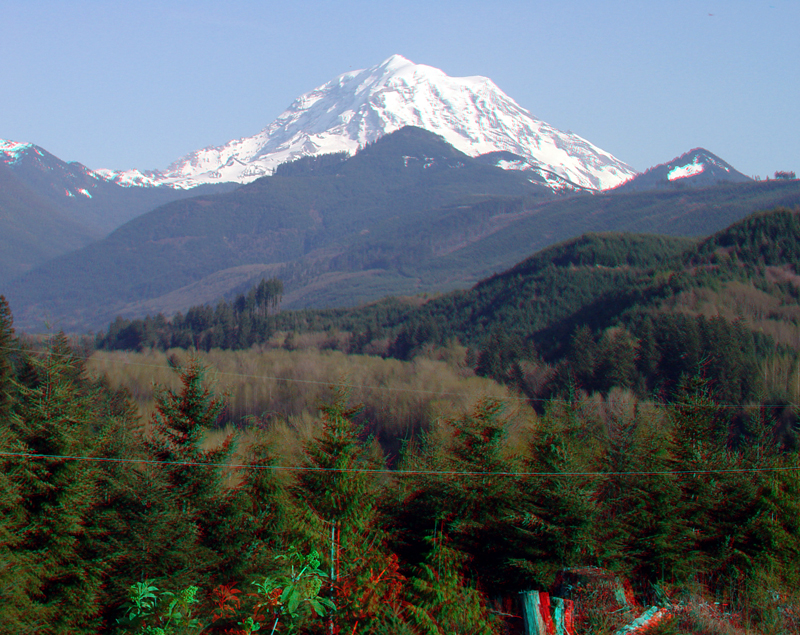 Mount Rainier's northwestern flank