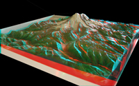 3D model of Mount Rainier