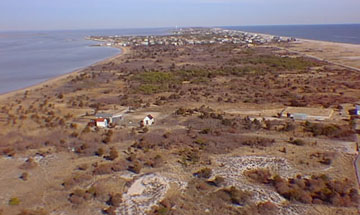 An eastward view from Fire Island Lighthouse
