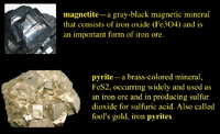 Pyrite and Magnetite