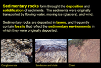 sedimentary rocks