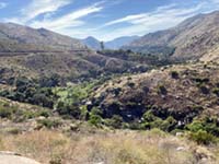 Santa Ysabel Creek in Clevenger Canyon east of San Pasqual Valley.
