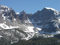 Glacier cirque in Great Basin National Park.