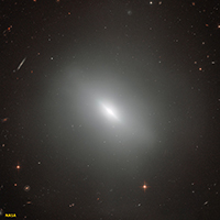 An elliptical galaxy, NGC 3610