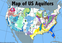 Map of groundwater regions in the United States