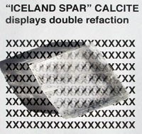 Calcite "iceland spar"