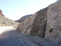 A basalt igneous dike cuts through older volcanic rocks in Lake Mead National Recreation Area, Nevada.Recreation