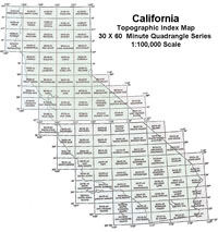 California Topographic Map Index