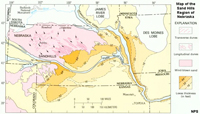 Map of the Sand Hills region of Nebraska