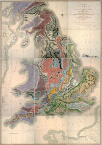 William Smith's 1815 map of England, Wales, and parts of Scotland
