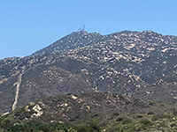 Zoom view of Woodson Mountain from the Torretto Overlook Trail.