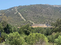 The Warren Canyon water pumping facility and pipeline on Mt. Woodson.