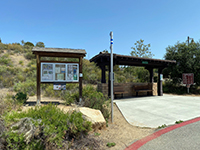 Information Kiosk in the Blue Sky Ecological Reserve parking area.