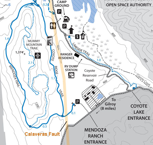 Coyote-Harvey Bear County Park map