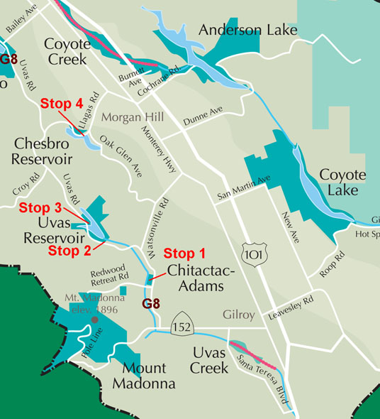 Santa Clara County Parks map