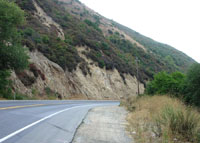 Late Tertiary Sedimentary rocks on the east side of the San Andreas Fault along Highway 129