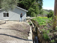 DeRose Winery ditch offset by San Andreas Fault creep