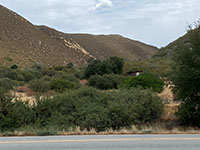 The Rodriguez Truck Trail follows the Elsinore Fault Zone of the canyon on the south side of Banner.