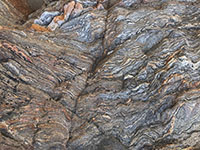 The Julian Schist (Triassic) exposed in Box Canyon,