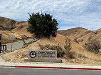 North entrance to Chino Hills State Park.