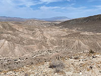 View looking north from the unofficial Coyote Mountains overlook area.