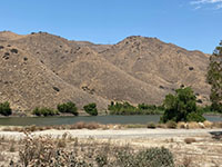 Lee Lake (or Corona Lake), a modified sag pond on theeast side of the Elsinore Trough along Temescal Wash canyon.
