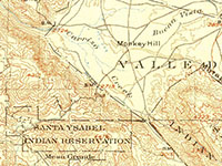 Portion of the 1903 topographic maps:  Ramona 15' x 15' quadrangle.