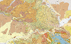 Geologic map of the study area