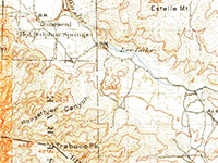Portions of the  topographic maps: 1901 Elsinore and Corona 1902 15' x 15' quadrangles.