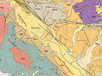 Geologic map of the study area.